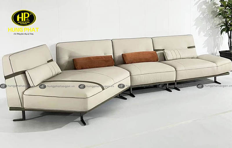 Sofa da phòng khách hiện đại chân cao SF-F13