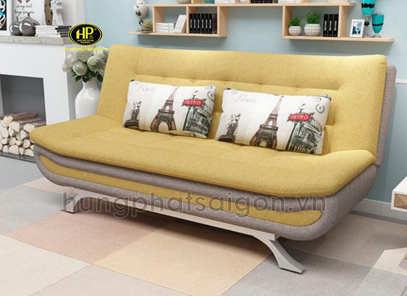 sofa giường màu vàng kem hg-41