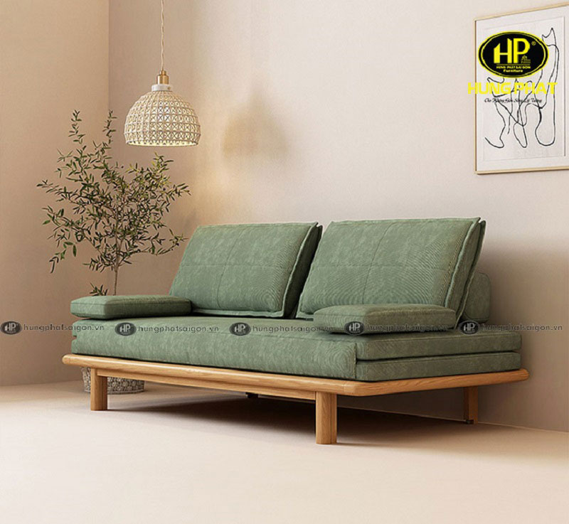 Sofa giường nỉ khung gỗ