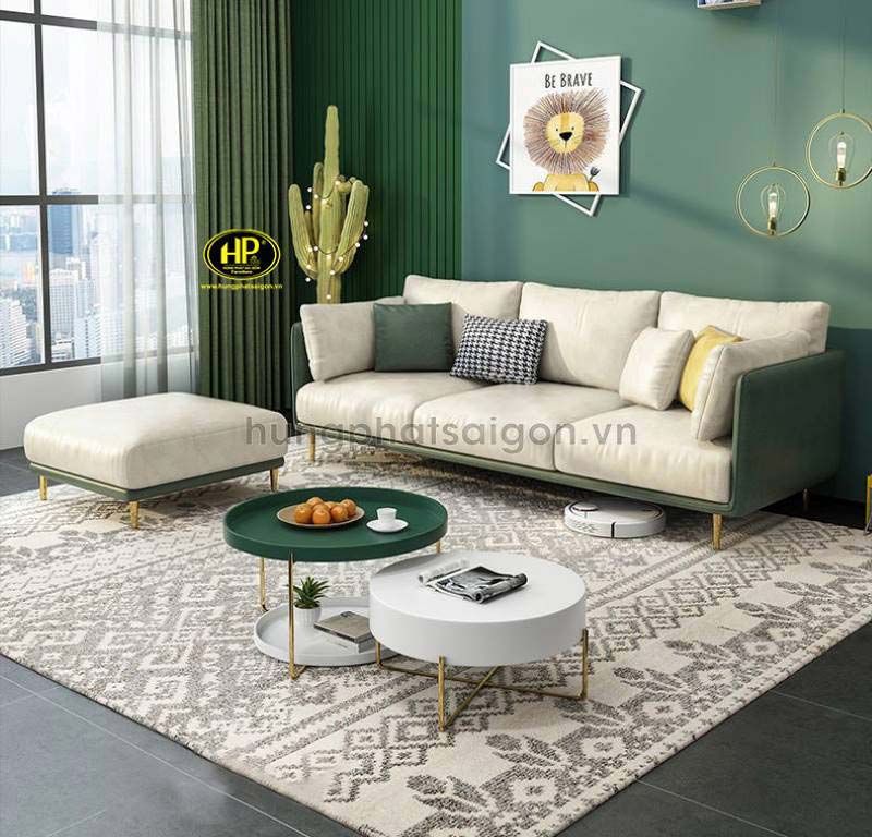 Sofa vải thô hiện đại H-219