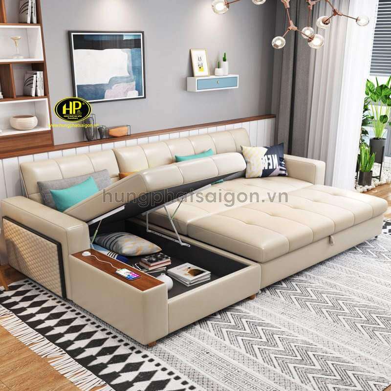 sofa văng giường da g-09