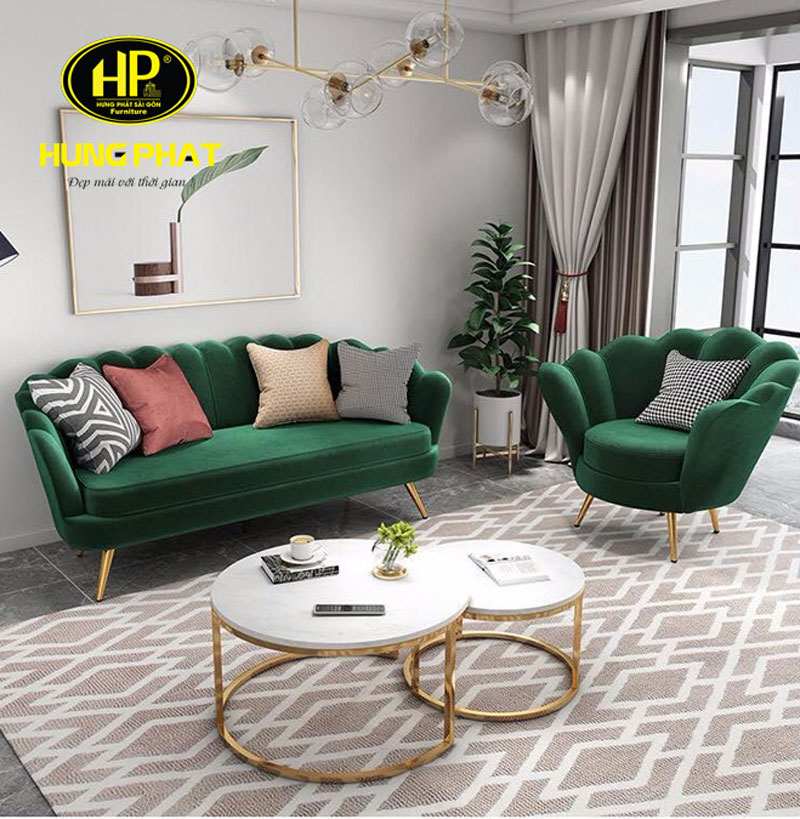 sopha chân sắt decor h-201