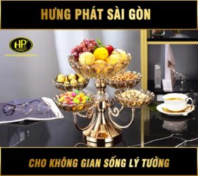 tháp pha lê 2 tầng trang trí XY-018