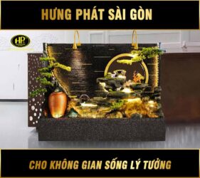 tiểu cảnh thác nước phong thủy 2663