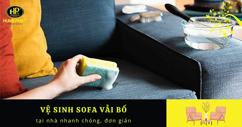 Vệ sinh sofa vải bố