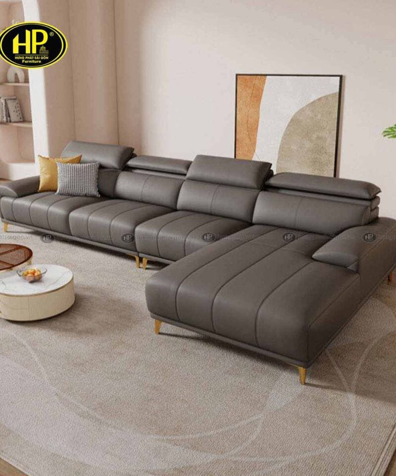 Ghế sofa da góc L cao cấp HD-108