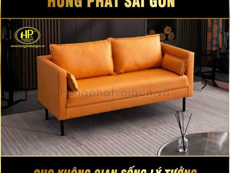 ghế sofa da phòng khách H-79