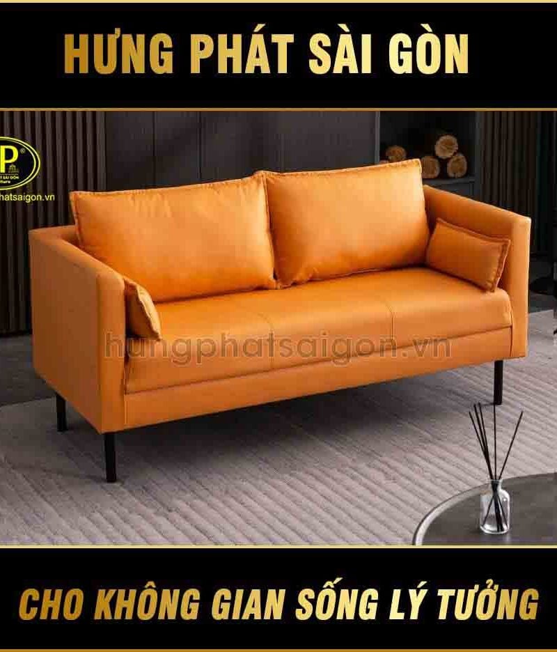 ghế sofa da phòng khách H-79