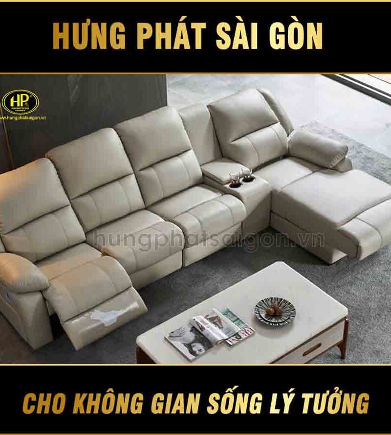 sofa da thư giãn chỉnh điện nhập khẩu S219