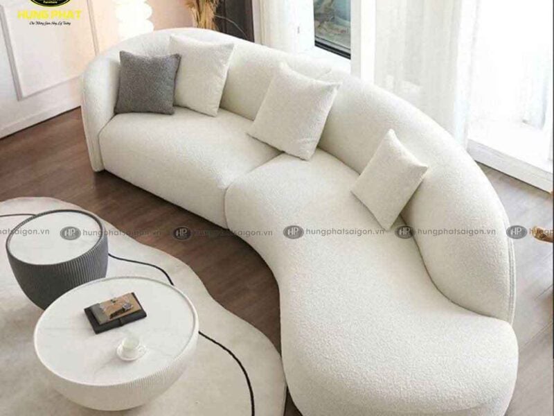 ghế sofa cong phòng khách H-87
