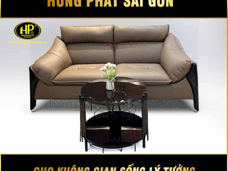 ghế sofa da hiện đại H-82