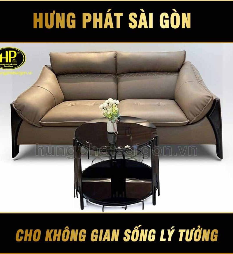 ghế sofa da hiện đại H-82