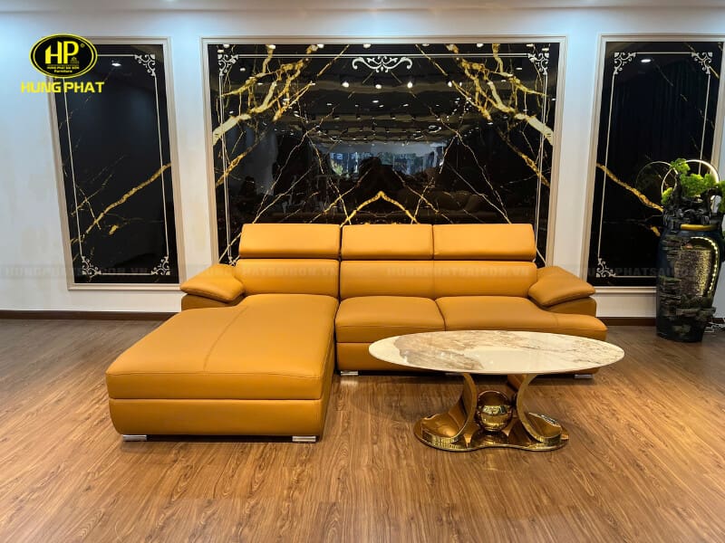 mẫu sofa da công nghiệp chống trầy h-216a