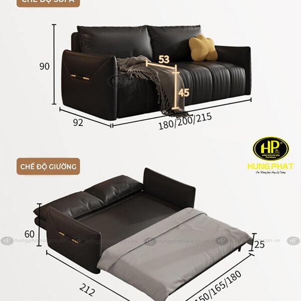 sofa bật ra thành giường hiện đại thông minh GD-27