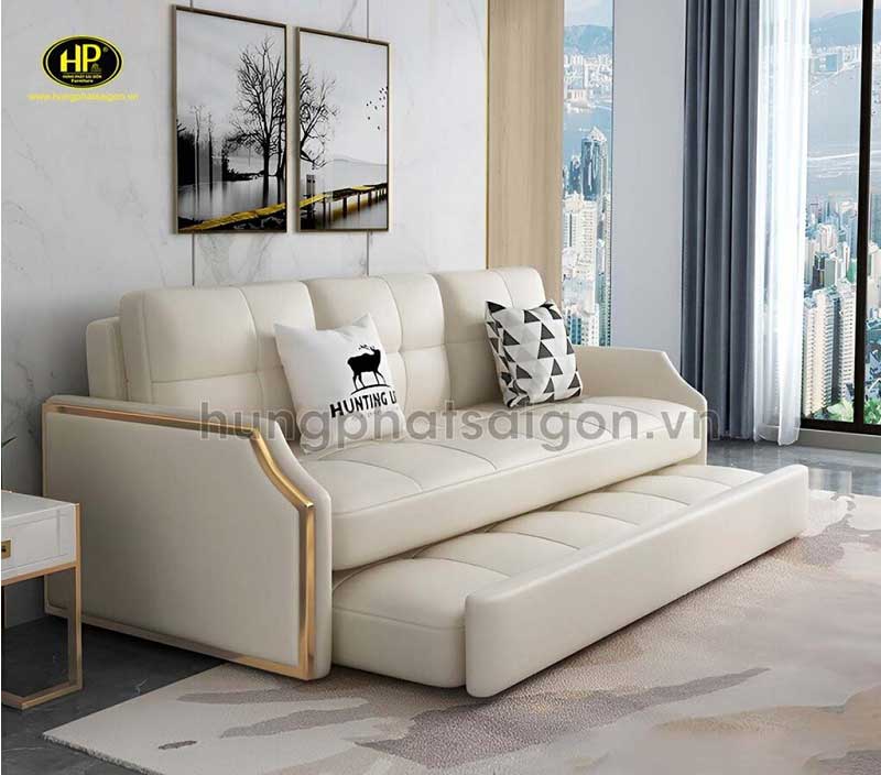 Sofa bed chân inox mạ vàng GK-S620