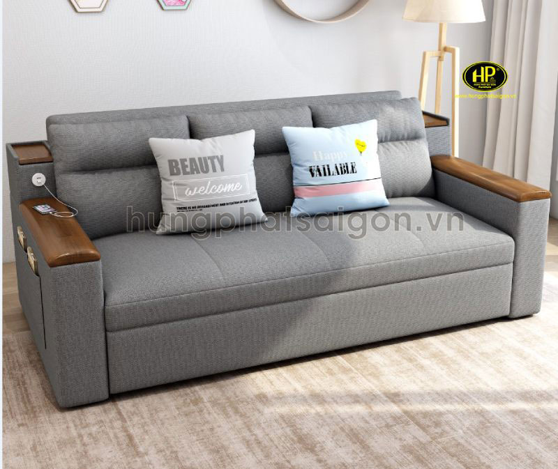 Sofa giường tay gỗ GK-608