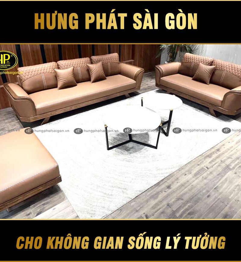 Ghế Sofa Gỗ Sồi Nga Nhập Khẩu Cao Cấp HS-890C