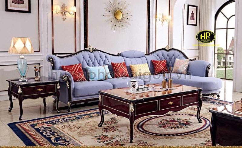 Sofa góc tân cổ điển sang trọng L-05