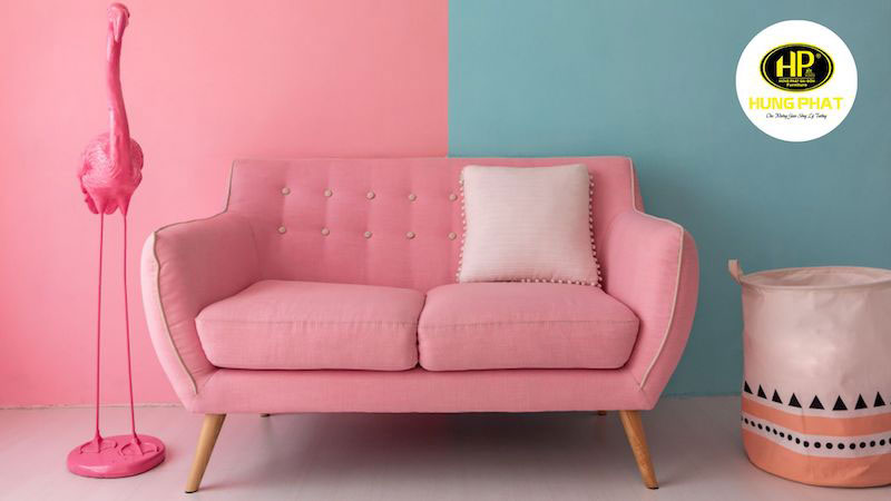 Sofa màu hồng hợp mệnh hỏa