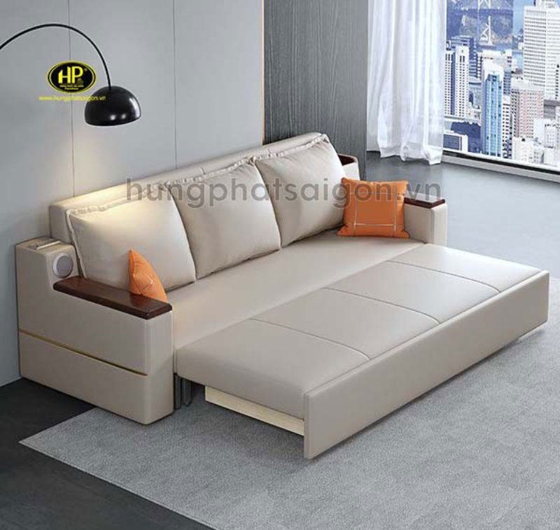 Sofa tay gỗ phù hợp hiều không gian