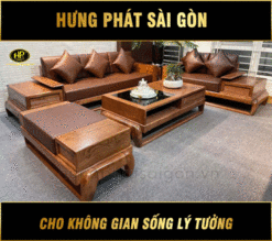 sofa gỗ nhập khẩu HS-46