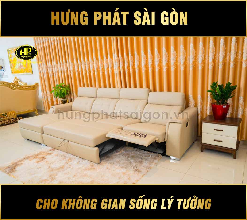 Ghế sofa da bò góc L cao cấp NK-8818