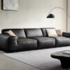 bàn ghế sofa da bò nguyên tấm nhập khẩu sf-da01