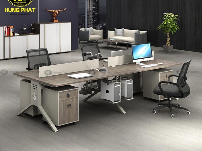 bàn làm việc nhân viên văn phòng 4 chỗ BT-FLZZYZ-74K1