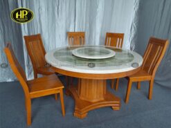 Bộ bàn ăn tròn xoay ceramic VM-15