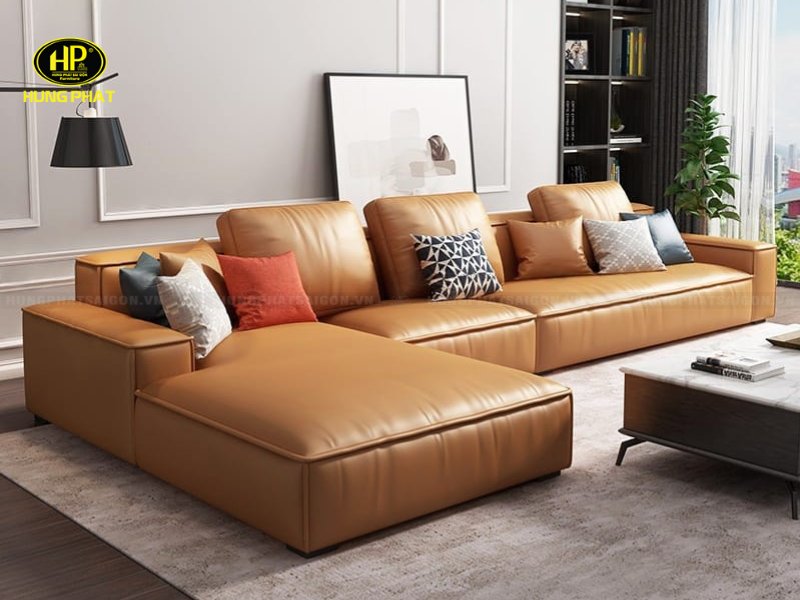 bộ sofa da góc l cao cấp hd-95
