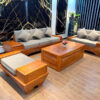 bộ sofa gỗ hương đá chân thuyền sang trọng hh-15