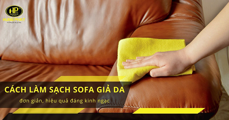 Cách làm sạch sofa giả da
