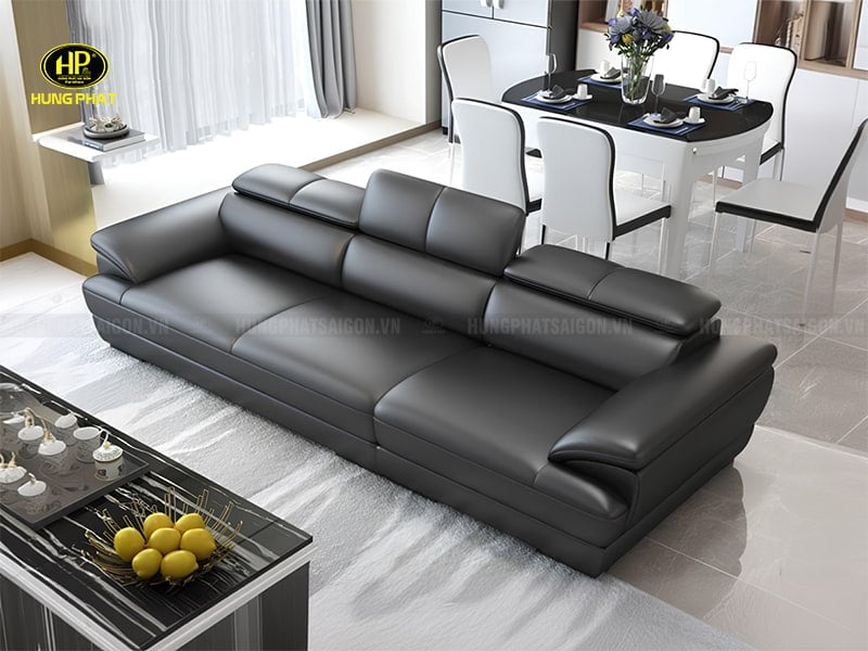 ghế sofa băng da phòng khách sang trọng h-27