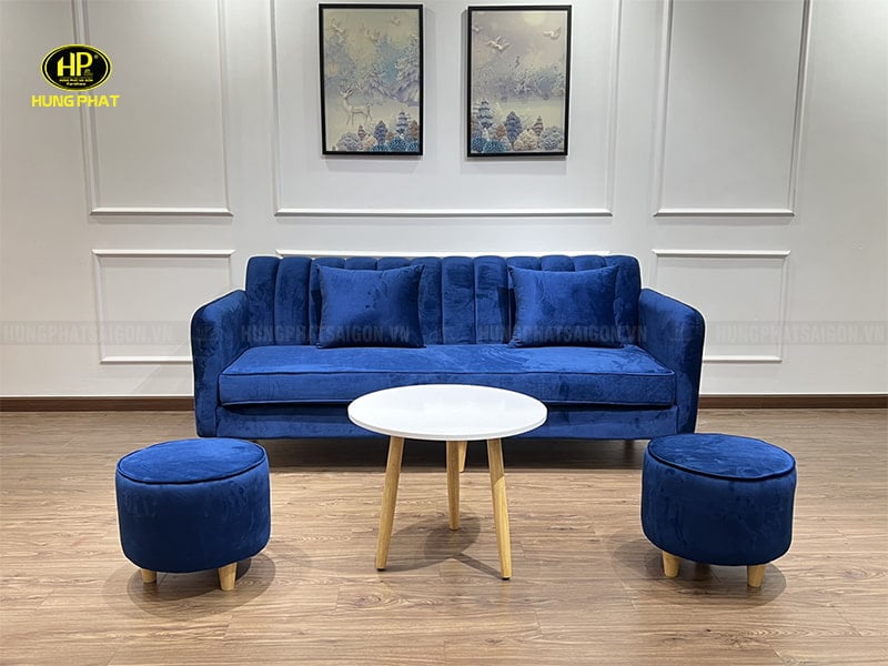 ghế sofa băng vải nhung h-180