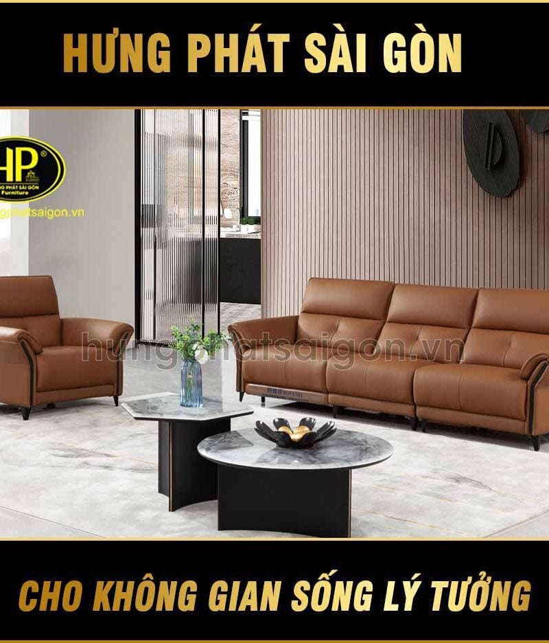 Ghế Sofa Da Bò Ý Nhập Khẩu Cao Cấp QH-2317