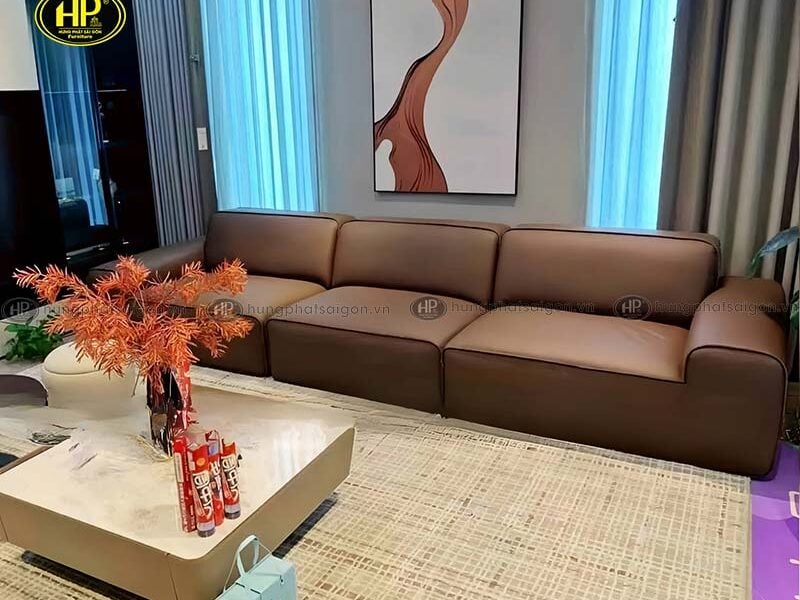 Ghế sofa da nguyên tấm nhập khẩu SF-DA01