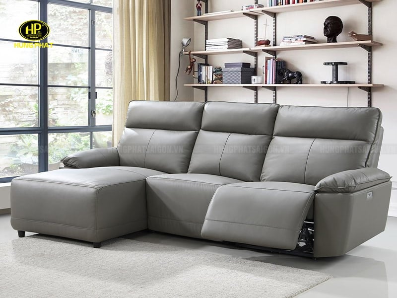 ghế sofa da thư giãn chỉnh điện hiện đại s218