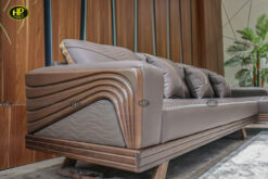 Ghế sofa gỗ sồi Nga phòng khách hiện đại HS-889