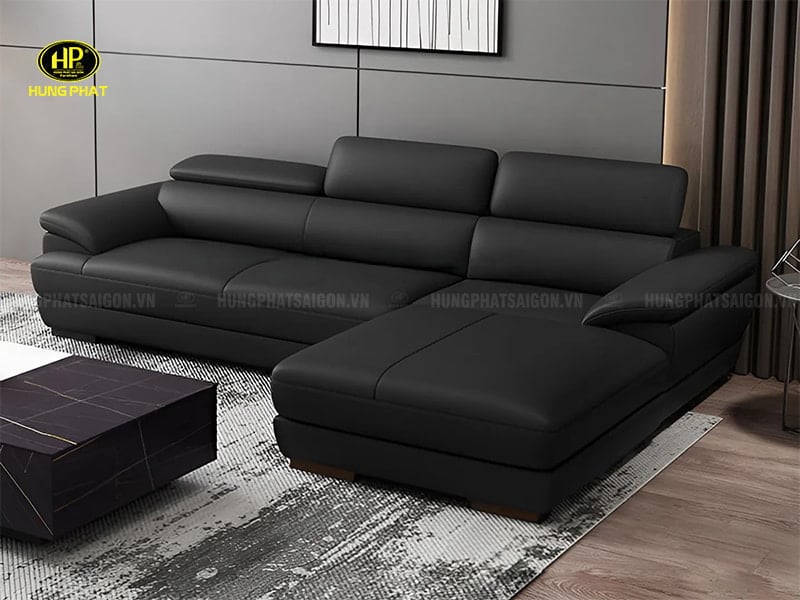 ghế sofa góc da cho phòng khách nhỏ hd-69