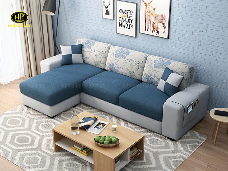 ghế sofa góc vải h-235