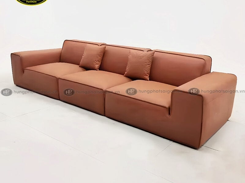 Sofa da bò nguyên tấm nhập khẩu SF-DA01