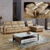 sofa da bò thư giãn nhập khẩu h-3025