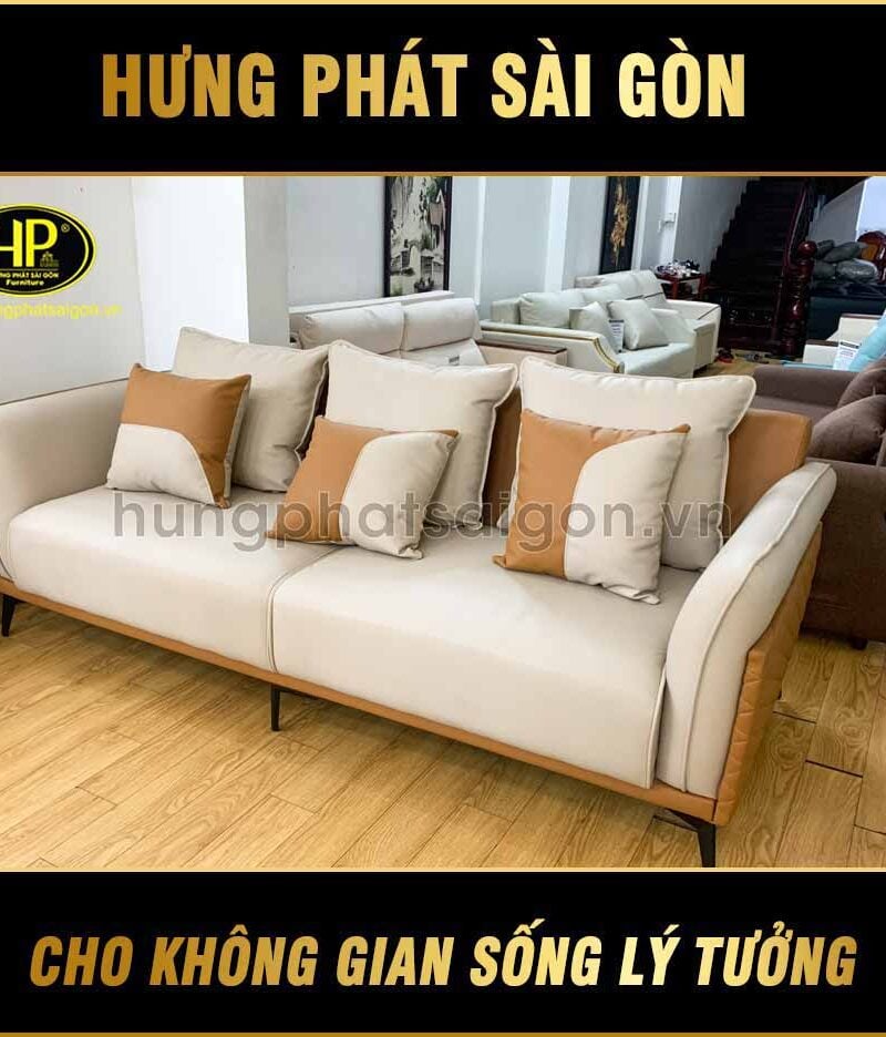 Sofa da Hàn Quốc sang trọng phòng khách H-106