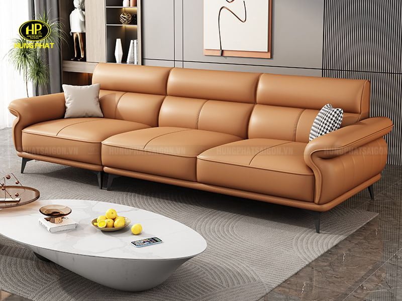sofa da hiện đại h-116