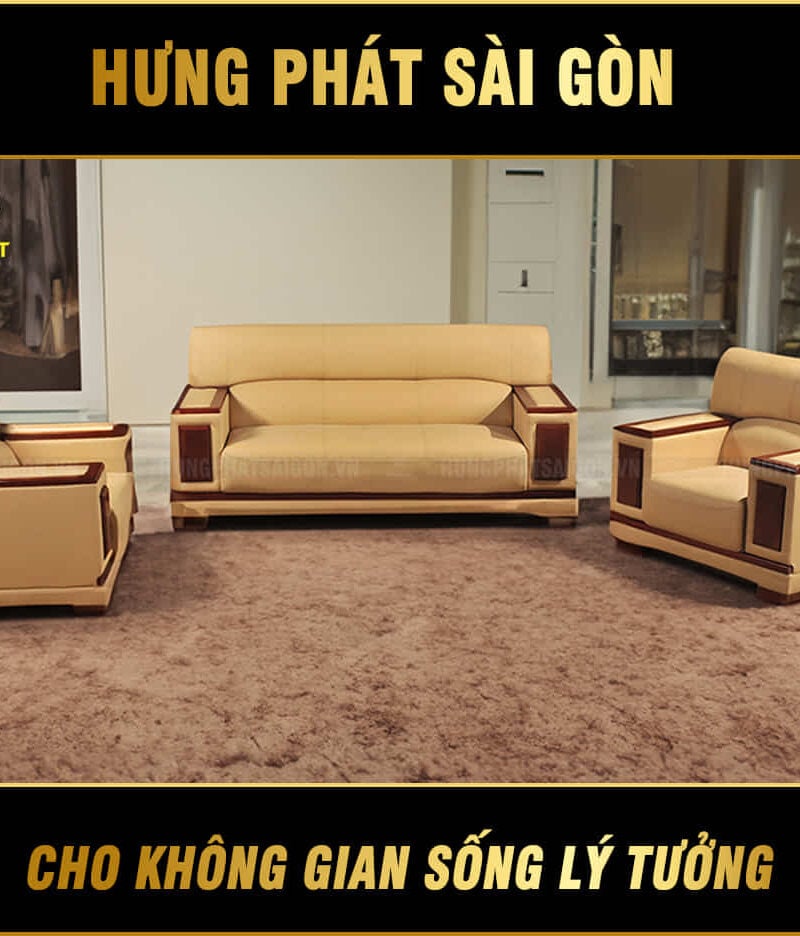 sofa da hiện đại h-41