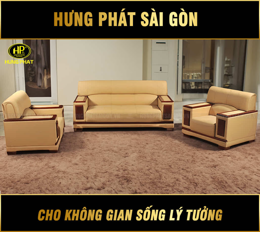 sofa da hiện đại h-41