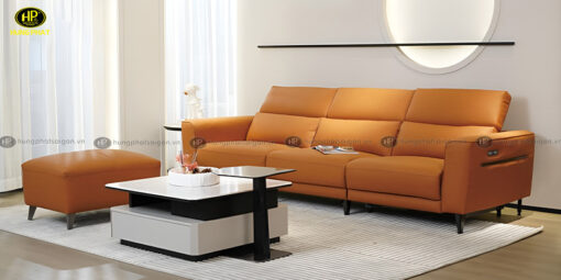 sofa da phòng khách nhập khẩu GC-3019