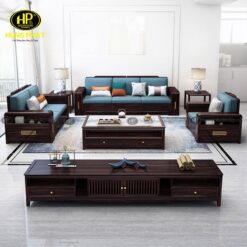 sofa gỗ hồ đào phòng khách SF-H102