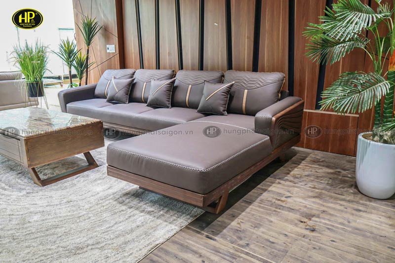 Sofa gỗ sồi Nga hiện đại HS-889