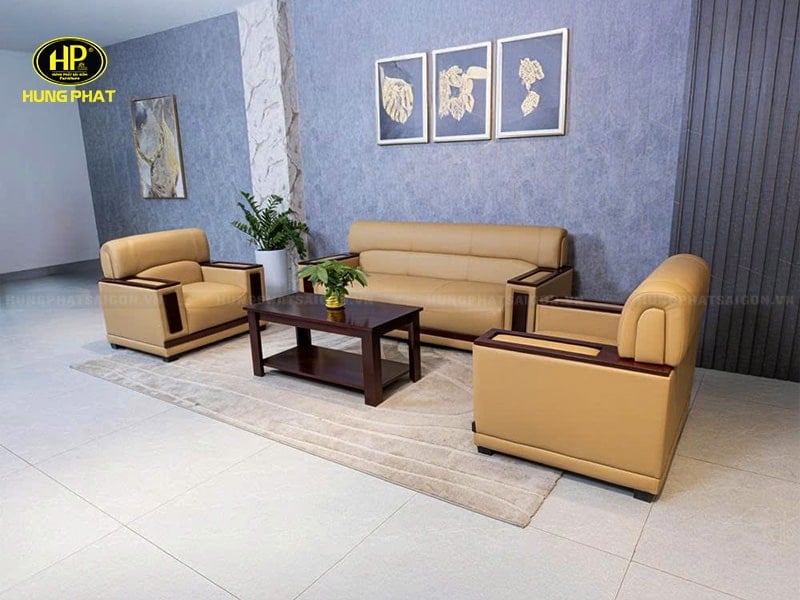 sofa phòng khách da cao cấp h-41
